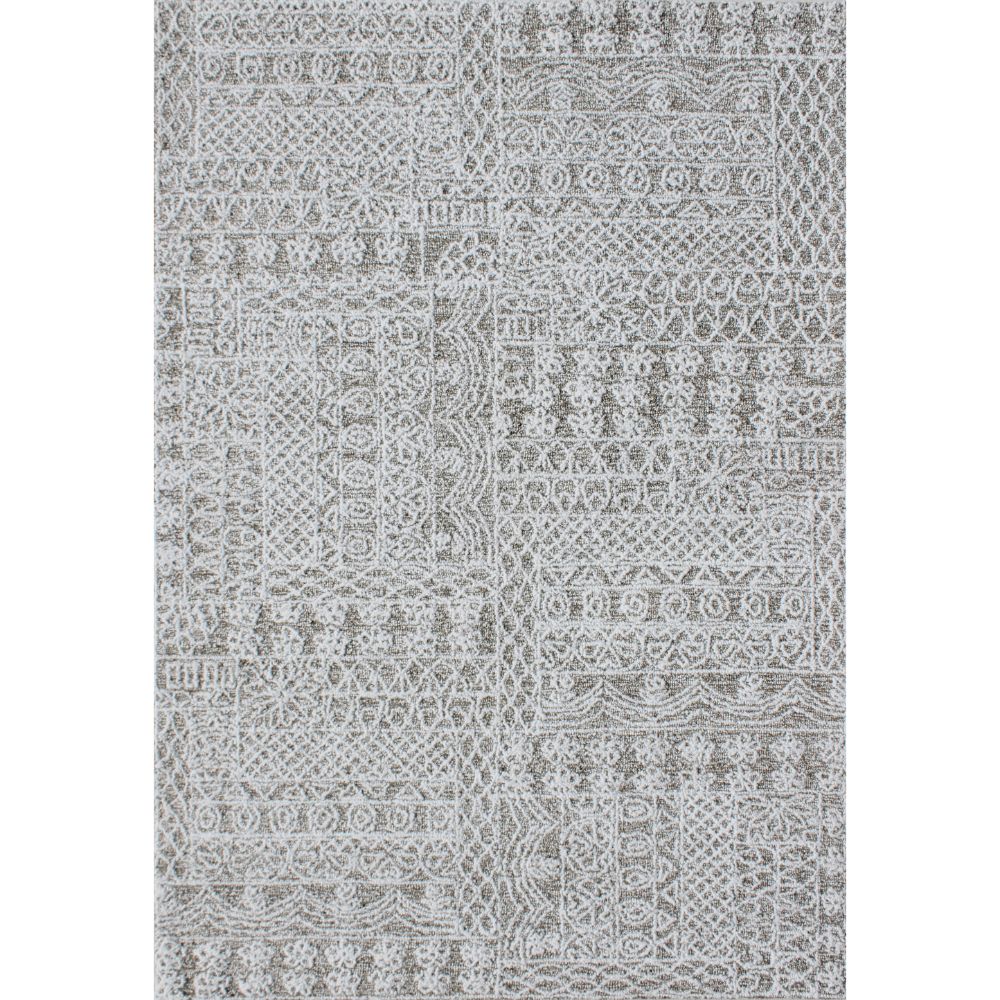 Dynamic Rugs 2052-190 Symphony 9 Ft. X 12 Ft. Rectangle Rug in Ivory/Grey